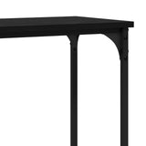 Tavolo consolle Rovere nero 160 x 29 x 80 cm Legno truciolato
