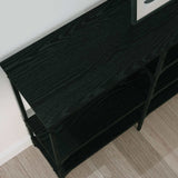Tavolo consolle Rovere nero 160 x 29 x 80 cm Legno truciolato