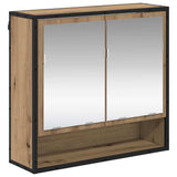 Scaffale da parete con porta Rovere artigianale 65 x 20 x 60 cm