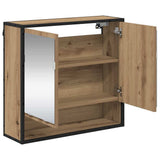 Scaffale da parete con porta Rovere artigianale 65 x 20 x 60 cm