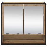 Scaffale da parete con porta Rovere artigianale 65 x 20 x 60 cm