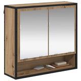 Scaffale da parete con porta Rovere artigianale 65 x 20 x 60 cm