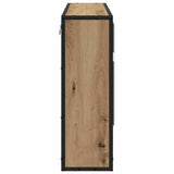 Scaffale da parete con porta Rovere artigianale 65 x 20 x 60 cm