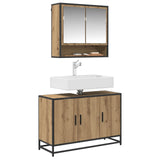 Mobile da Bagno Rovere artigianale 90 x 33 x 60 cm