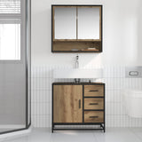 Mobile da Bagno Rovere artigianale 65 x 33 x 60 cm