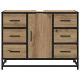 Mobile da Bagno con cassetto Rovere artigianale 80 x 33 x 60 cm