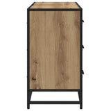 Mobile da Bagno con cassetto Rovere artigianale 80 x 33 x 60 cm
