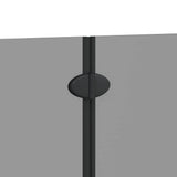 Involucro Doccia Nero 130 x 138 cm Vetro ESG e Alluminio