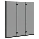 Involucro Doccia Nero 130 x 138 cm Vetro ESG e Alluminio