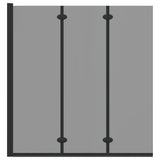 Involucro Doccia Nero 130 x 138 cm Vetro ESG e Alluminio