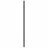 Involucro Doccia Nero 130 x 138 cm Vetro ESG e Alluminio