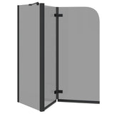 Involucro Doccia Nero 120 x 68 x 130 cm Vetro ESG e Alluminio