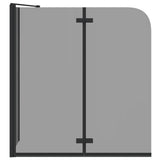 Involucro Doccia Nero 120 x 68 x 130 cm Vetro ESG e Alluminio