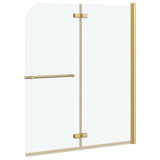 Involucro Doccia Oro 120 x 140 cm Vetro ESG e Alluminio