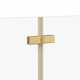 Involucro Doccia Oro 120 x 68 x 130 cm Vetro ESG e Alluminio