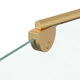 Involucro Doccia Oro 120 x 68 x 130 cm Vetro ESG e Alluminio