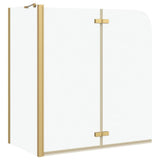 Involucro Doccia Oro 120 x 68 x 130 cm Vetro ESG e Alluminio