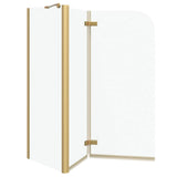 Involucro Doccia Oro 120 x 68 x 130 cm Vetro ESG e Alluminio
