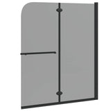 Involucro Doccia Nero 95 x 140 cm Vetro ESG e Alluminio