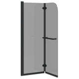 Involucro Doccia Nero 120 x 140 cm Vetro ESG e Alluminio