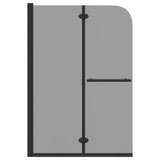 Involucro Doccia Nero 120 x 140 cm Vetro ESG e Alluminio