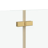 Involucro Doccia Oro 95 x 140 cm Vetro ESG e Alluminio