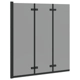 Involucro Doccia Nero 130 x 138 cm Vetro ESG e Alluminio