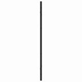 Involucro Doccia Nero 130 x 138 cm Vetro ESG e Alluminio