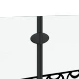 Involucro Doccia Nero e trasparente 130 x 130 cm
