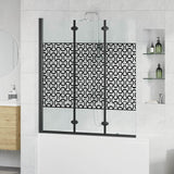 Involucro Doccia Nero e trasparente 130 x 130 cm