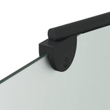 Involucro Doccia Nero 120 x 68 x 130 cm Vetro ESG e Alluminio