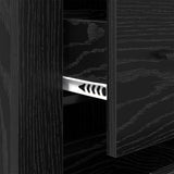 Credenza Rovere Nero 40 x 33 x 70 cm Legno truciolato