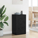 Credenza Rovere Nero 40 x 33 x 70 cm Legno truciolato