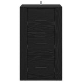 Credenza Rovere Nero 40 x 33 x 70 cm Legno truciolato