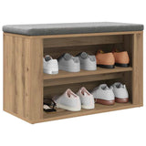 Scarpiera rovere artigianale 75 x 35 x 45 cm Legno truciolato