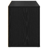 Scarpiera Rovere nero 75 x 35 x 45 cm Legno truciolato