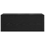 Mobile per scarpe con lo scaffale Rovere nero 100 x 35 x 38 cm