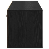 Mobile per scarpe con lo scaffale Rovere nero 100 x 35 x 38 cm