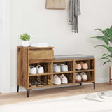 Mobile per scarpe con cassetto Legno vecchio 102 x 36 x 60 cm