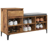 Mobile per scarpe con cassetto Legno vecchio 102 x 36 x 60 cm