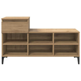 Mobile per scarpe rovere artigianale 102 x 36 x 60 cm