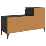 Mobile per scarpe con cassetto Rovere nero 102 x 36 x 60 cm