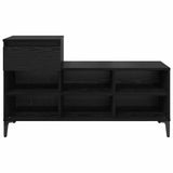 Mobile per scarpe con cassetto Rovere nero 102 x 36 x 60 cm