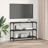 Armadio per Libri Rovere nero 100 x 33 x 70,5 cm