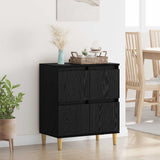 Credenza Rovere Nero 60 x 35 x 70 cm Legno truciolato