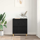 Credenza Rovere Nero 60 x 35 x 70 cm Legno truciolato