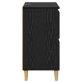 Credenza Rovere Nero 60 x 35 x 70 cm Legno truciolato