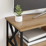Mobile TV con cassetto Rovere artigianale 90 x 33 x 45 cm
