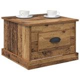 Tavolino da salotto con cassetto Legno vecchio 50 x 50 x 35 cm