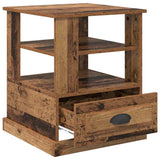 Armadio da Notte con cassetto Legno vecchio 50 x 50 x 60 cm